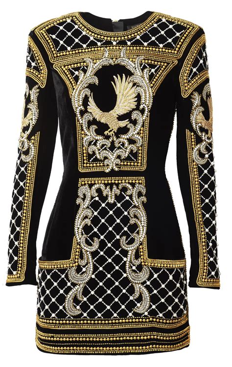 balmain inspired dress plus size